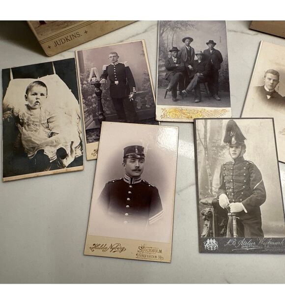 Antique Vintage Photographs Cabinet Cards, Dating 19th Early 20th Centuries - Picture 3 of 7